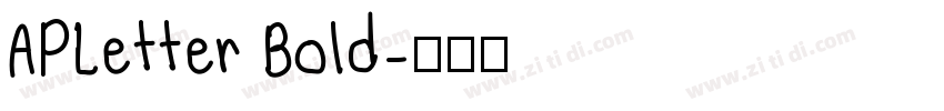 APLetter Bold字体转换
